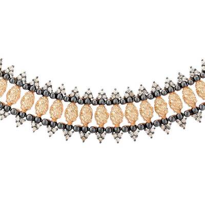 1,35 Karat Brauner Diamant Kette - 3