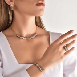 1,35 Karat Brauner Diamant Kette - 5