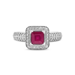 1,40 Karat Rubin Diamantring - Star Pırlanta