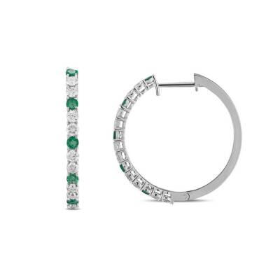 1,41 Karat Diamant Smaragd Ohrringe - 1