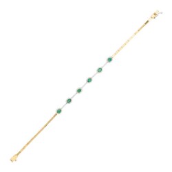 1,45 Karat Diamant Smaragd Armband - Star Pırlanta