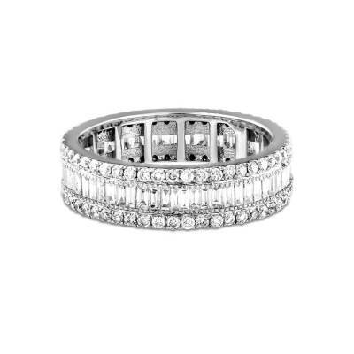 1,52 Karat Baguette Memoire Diamantring - 1