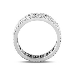 1,52 Karat Baguette Memoire Diamantring - 3