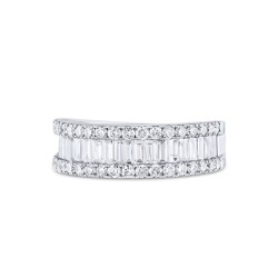 1,54 Karat Baguette Halbemoire Diamantring - Star Pırlanta