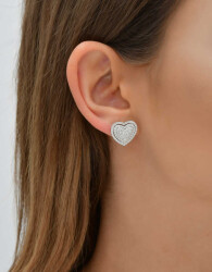 1,76 Karat Herz Form Diamant Ohrringe - 4