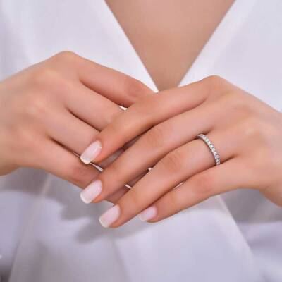 2,06 Karat Memoire Diamantring - 4