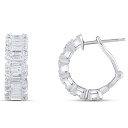 2,08 Karat Diamant Baguette Ohrringe - Star Pırlanta