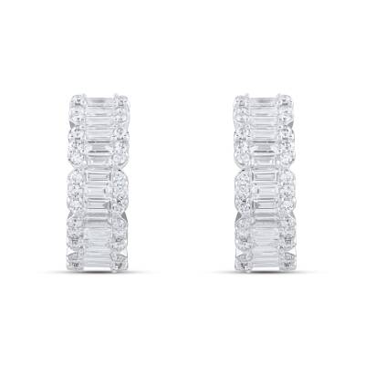 2,08 Karat Diamant Baguette Ohrringe - 2