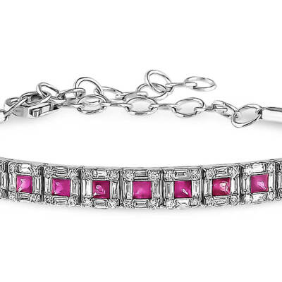 2,10 Karat Diamant Safir Armband - 3