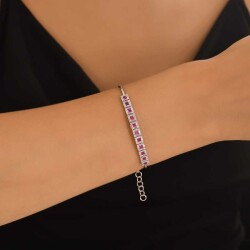 2,10 Karat Diamant Safir Armband - 4