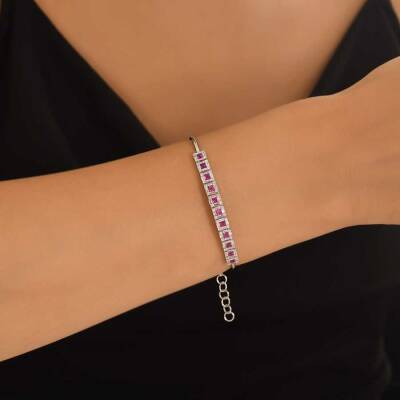 2,10 Karat Diamant Safir Armband - 4
