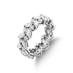 2,56 Karat Marquiseli Memoire Diamantring - 2