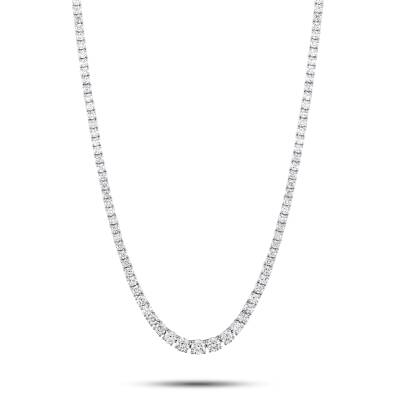 3,80 Karat Diamant Collier - 1