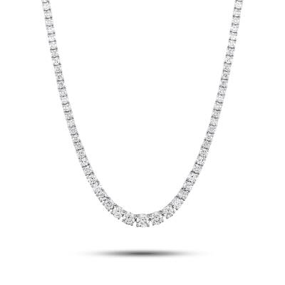 3,80 Karat Diamant Collier - 3