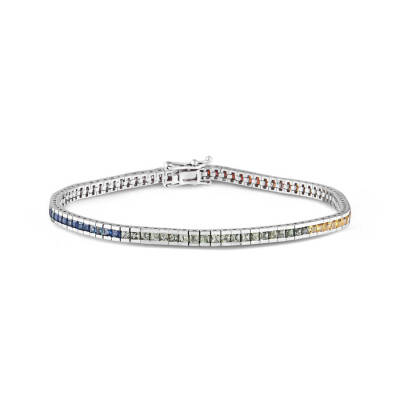 4,48 Karat Multicolor Safir Armband - 1