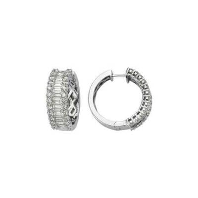 4,79 Karat Diamant Baguette Ohrringe - 1