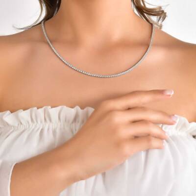 7,06 Karat Diamant Collier - 2