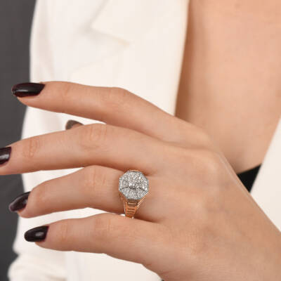 Ahu Design Diamantring - Piraye Kollektion - 4