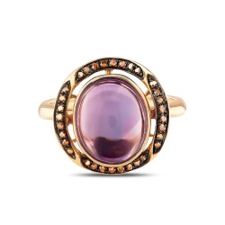 Amethyst Stein Ring - Star Pırlanta