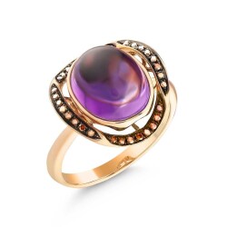 Amethyst Stein Ring - 2