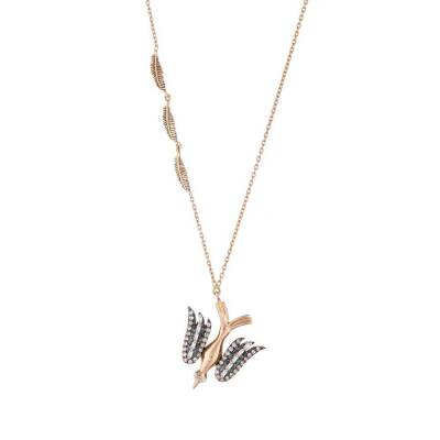 Fliegender Vogel Diamant Kette - Piraye Kollektion - 1