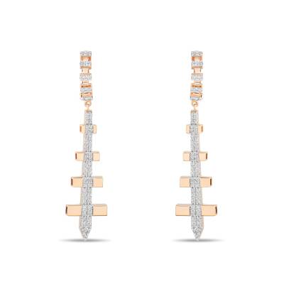 Lal Diamant Ohrringe - Piraye Kollektion - 2