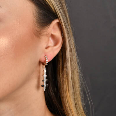 Lal Diamant Ohrringe - Piraye Kollektion - 4