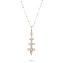 Lal Diamant Design Kette - Piraye Kollektion - Star Pırlanta