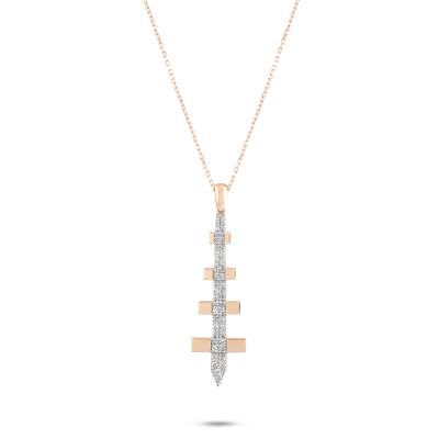 Lal Diamant Design Kette - Piraye Kollektion - 1