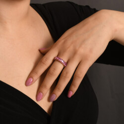 Rosa Safir Memoire Ring - 4