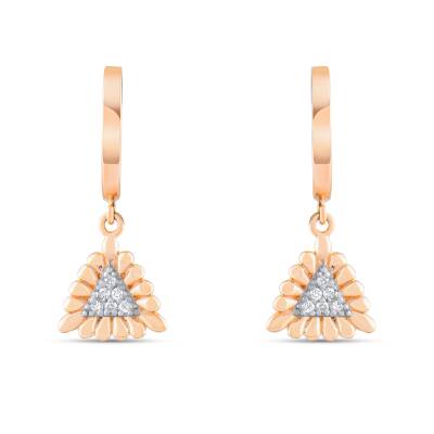 Pyramiden Diamant Ohrringe - Piraye Kollektion - 2