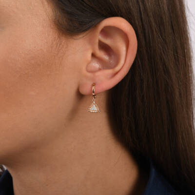 Pyramiden Diamant Ohrringe - Piraye Kollektion - 4