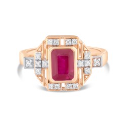 Rubrum Rubin Diamantring - Piraye Kollektion - Star Pırlanta