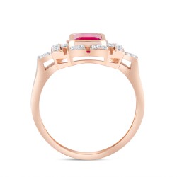 Rubrum Rubin Diamantring - Piraye Kollektion - 3