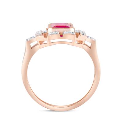 Rubrum Rubin Diamantring - Piraye Kollektion - 3